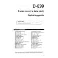 HITACHI D-E99 Owners Manual